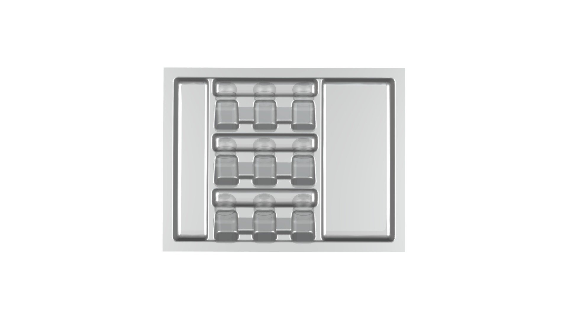 Лоток для специй 700 Standard 500 серый в сборе - 3D model by platinum ...