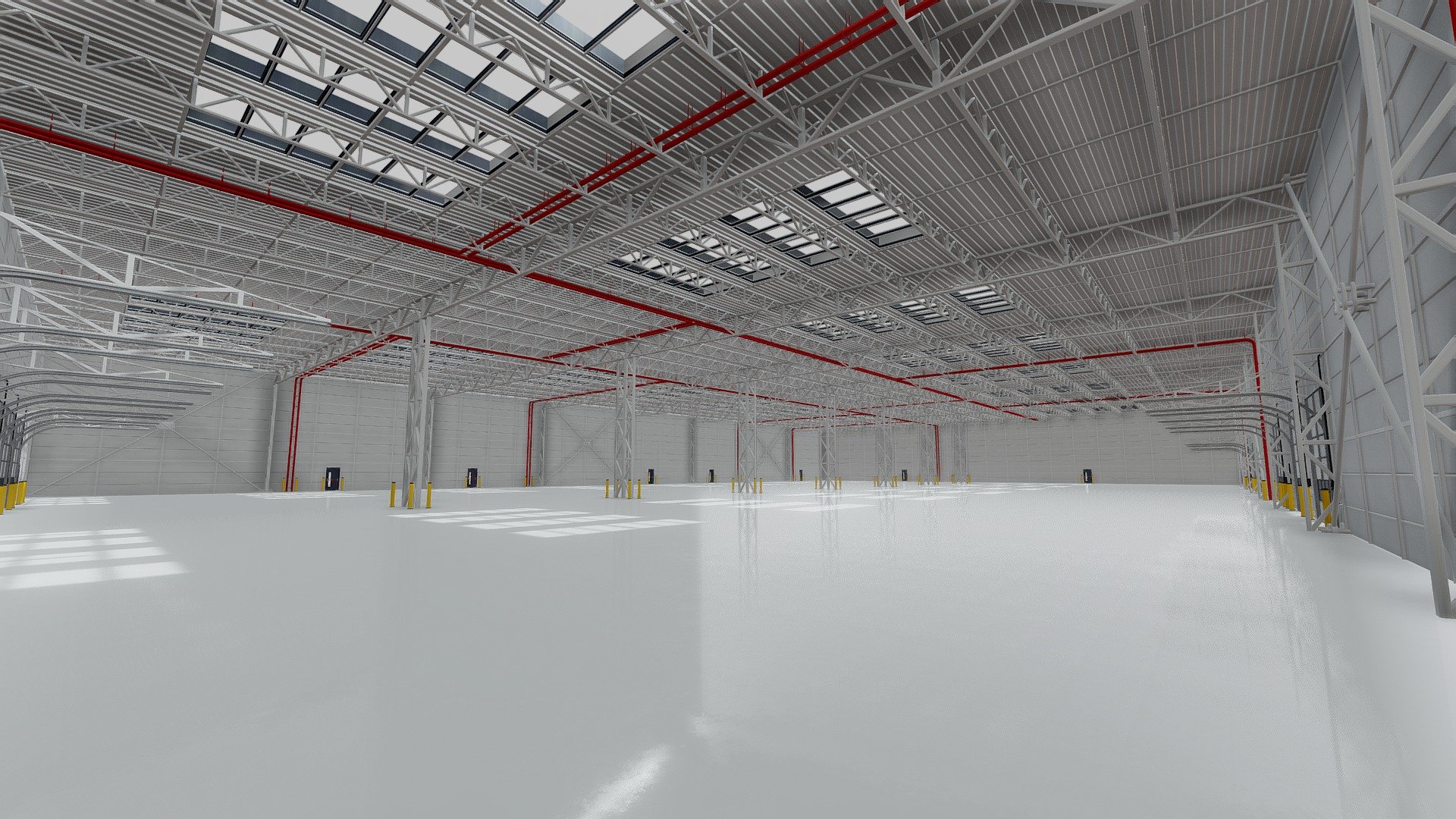 Indflydelsesrig heltinde reservedele Large modern warehouse for Blender Eevee/Cycles - Buy Royalty Free 3D model  by denniswoo1993 (@denniswoo1993) [894048a]