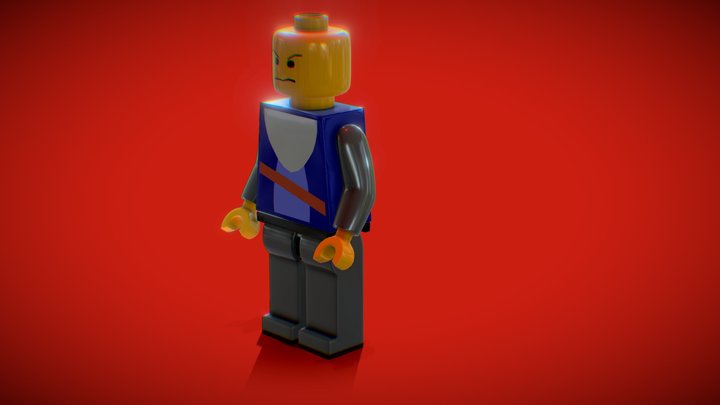 Lego Figurine Model 3D Model