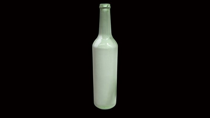 3D Bottle Model – Realistic / Lowpoly