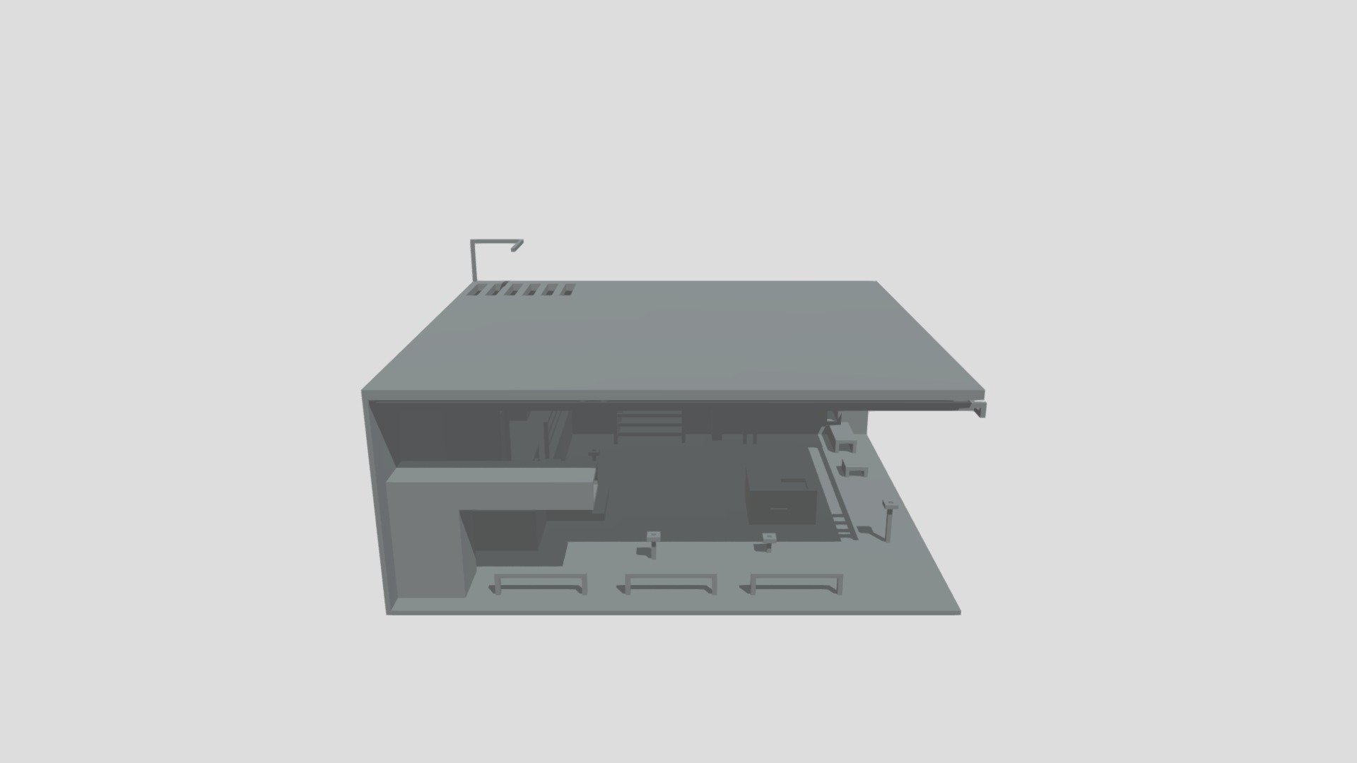 Voxel Room — Sketchfab embed 3D viewer
