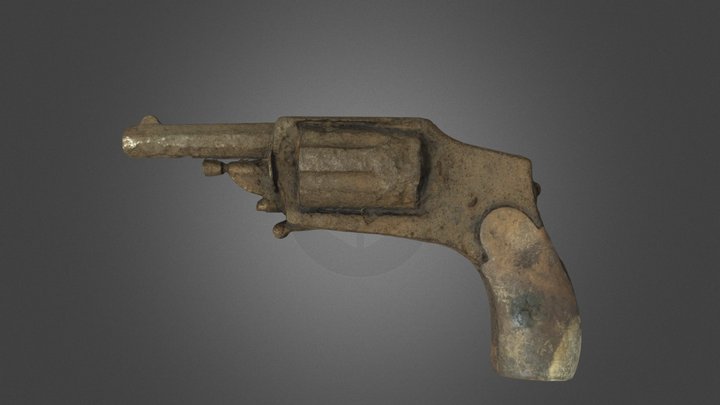 Revolver del siglo XIX-XX 3D Model