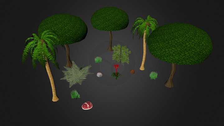 Collectables And Foliage 3D Model