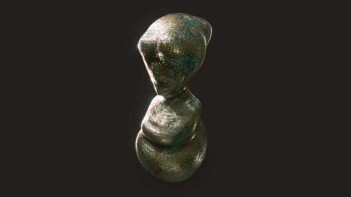 Ancient Alien Statue 3D Model