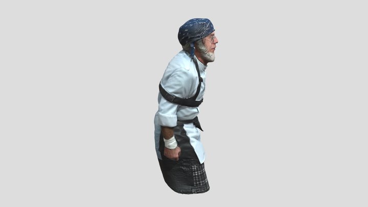 Chef+uniform+3d+model 3D Model