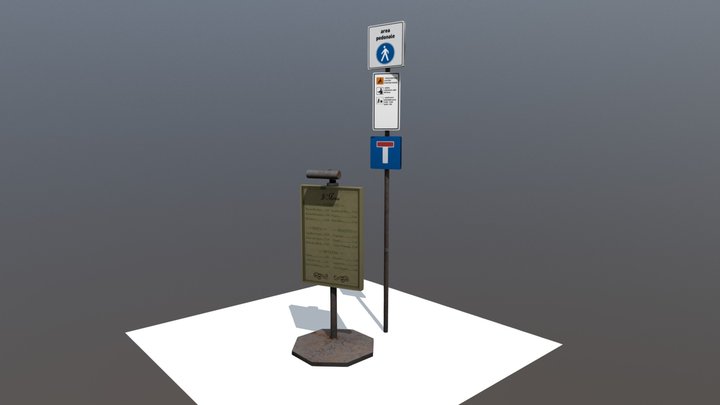Street Signs Prop 3D Model