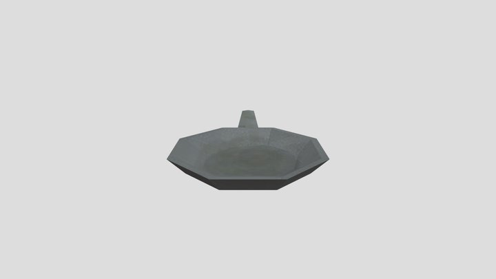 Frying pan lowpoly 3D Model