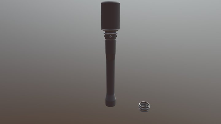 stick grenade 3D Model