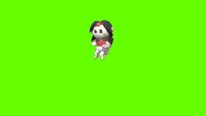 Sitting And Pointing 3D Model