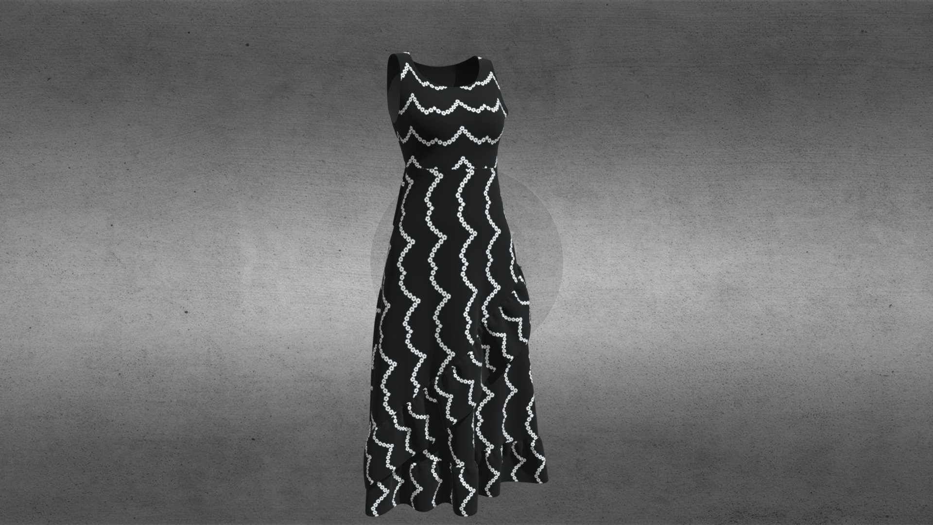 Ladies Black Frock