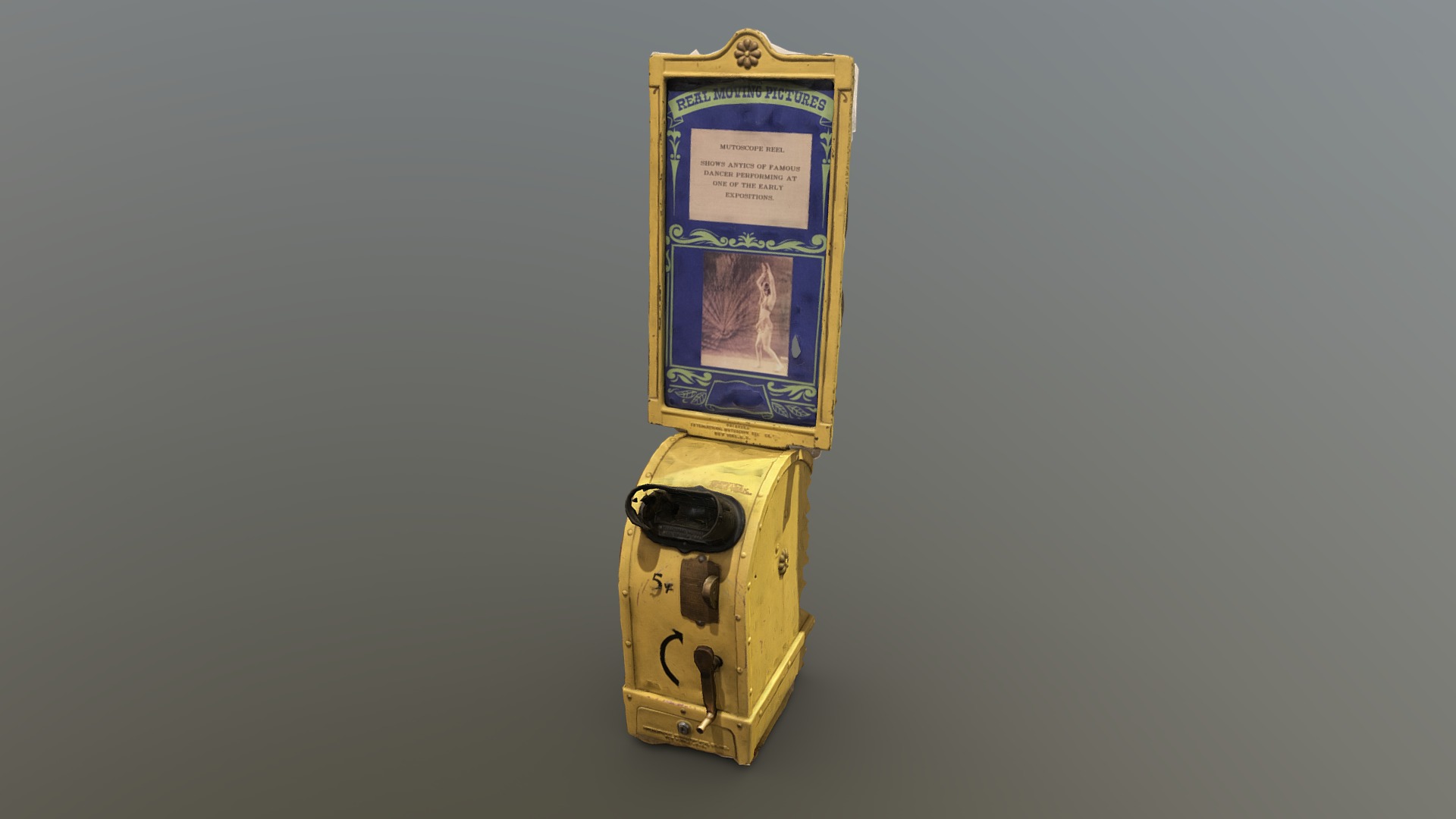 3D model Moving picture machine 2 (photogrammetry scan)
