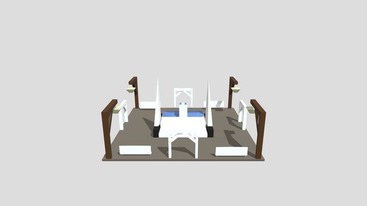 Praça Medieval 3D Model