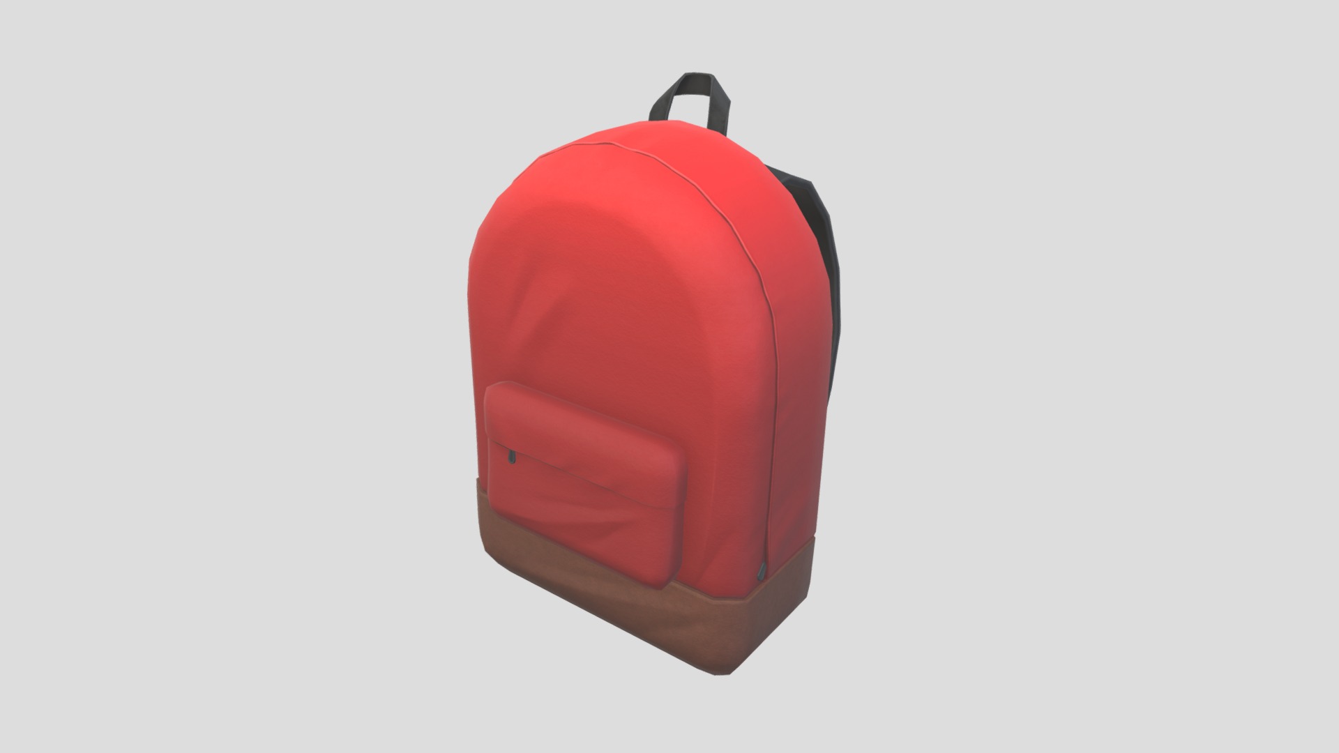 3D model Backpack - This is a 3D model of the Backpack. The 3D model is about a red computer mouse.