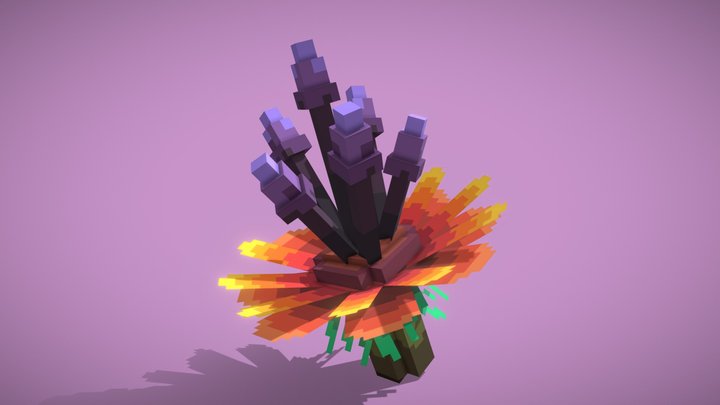 Exotic Flower 3D Model
