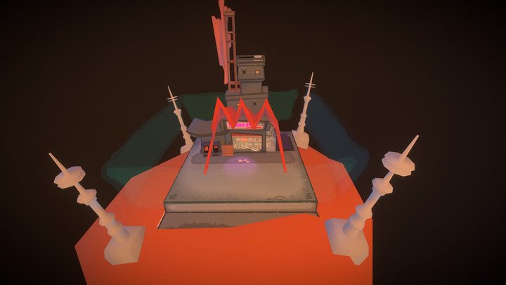 Space Pig Spotel (draft) 3D Model