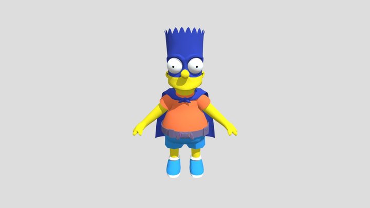 Play Station 3  - Bart Simpson 3D Model
