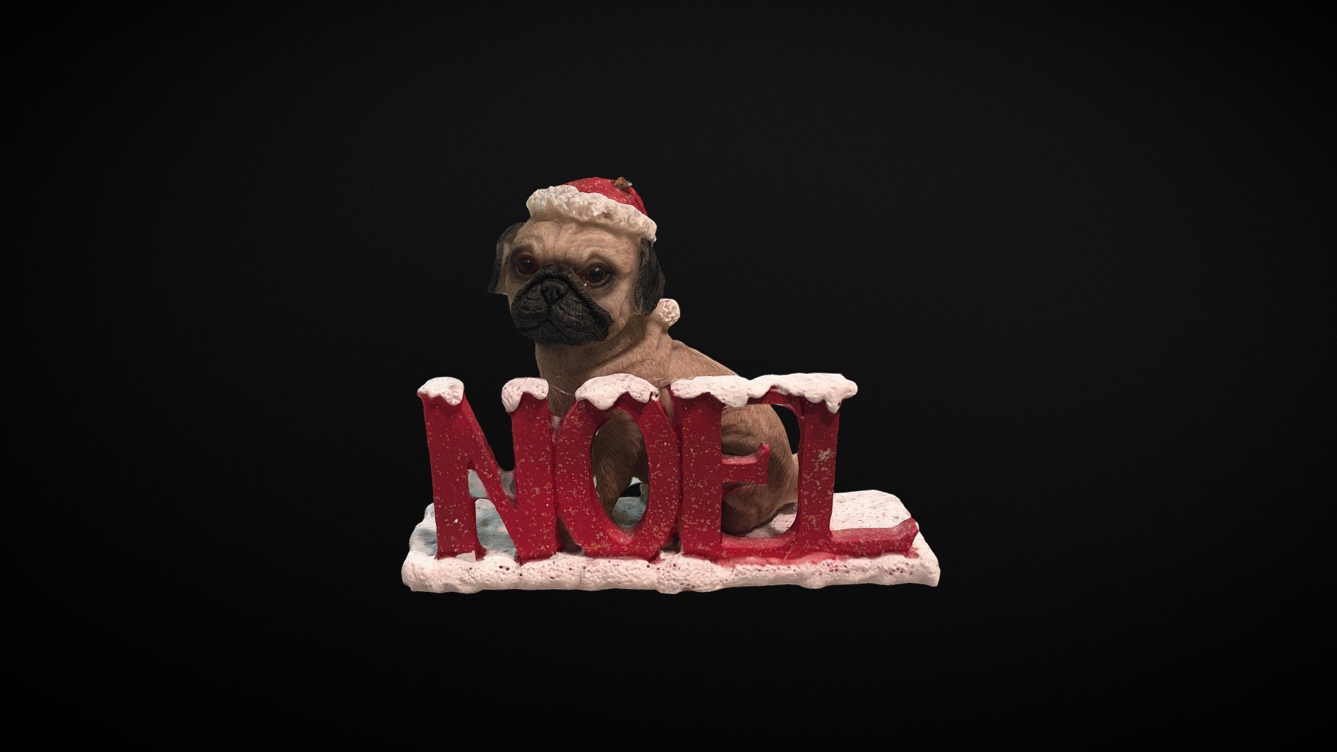 Christmas Pug (Photogrammetry Test) — Sketchfab embed 3D viewer