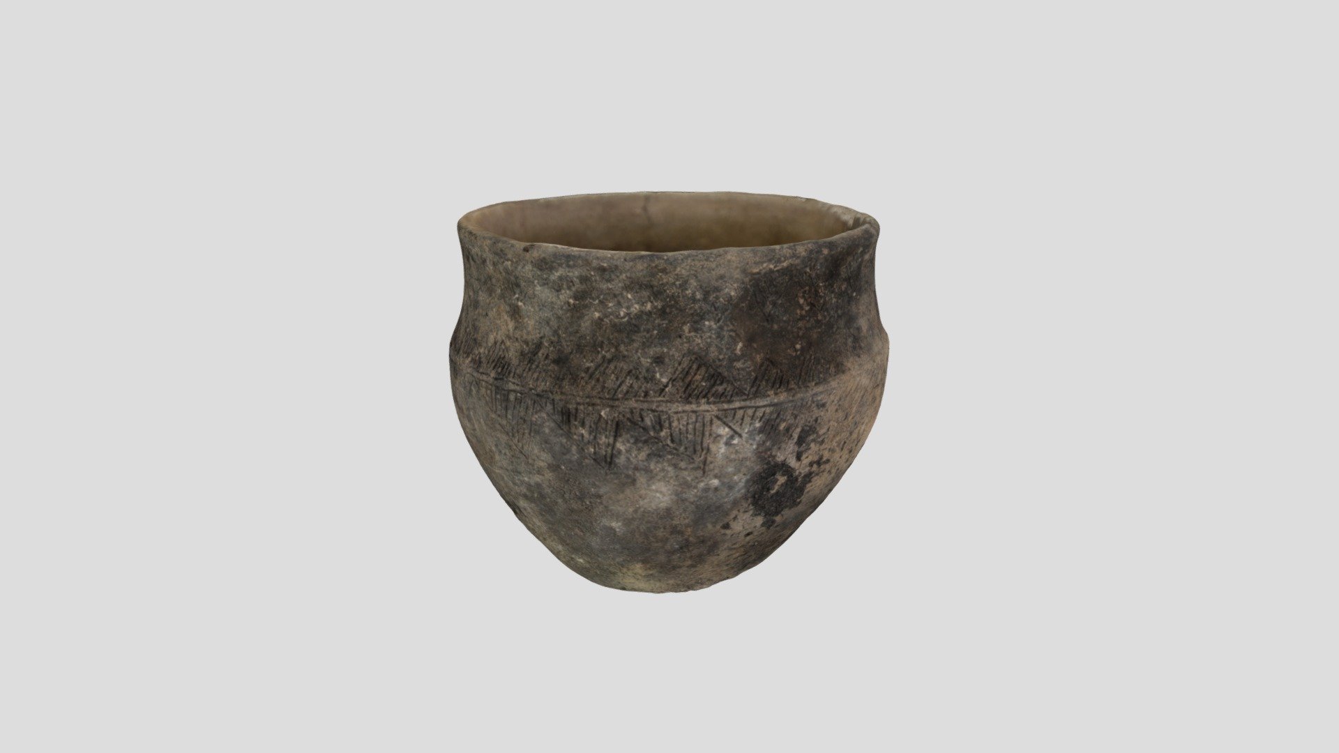 Ornamented ceramic vessel