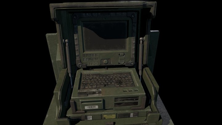 Laptop Terminal 3D Model