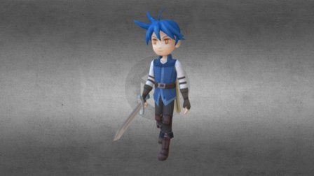 practice:Chara Walk 3D Model