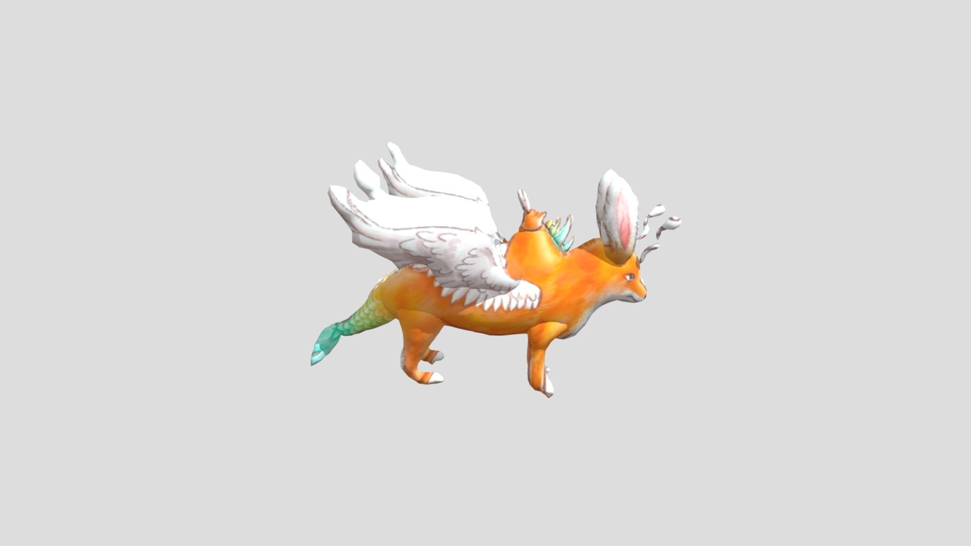 fox rabbit - 3D model by candy0401 [8952bb4] - Sketchfab