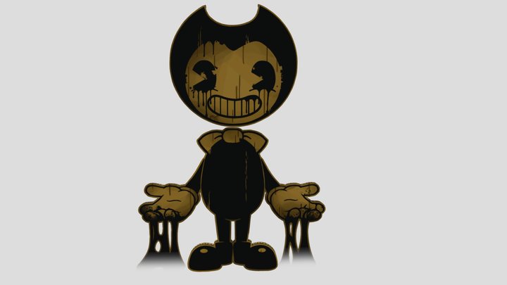 Bendy and the dark revival teaser cutout remake 3D Model