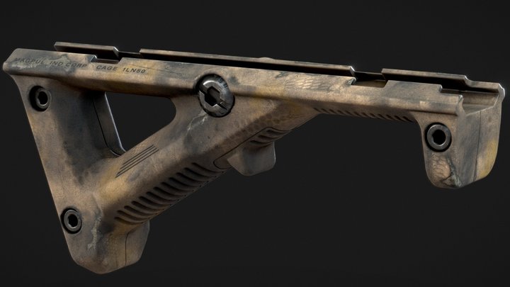 AFG-2 Angled Foregrip | Free 3D Model