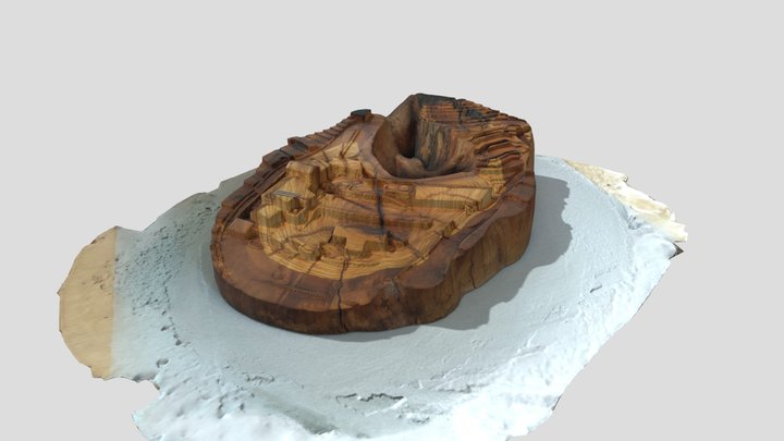 Villa Mevis Olivewood Scuplture 3D Model