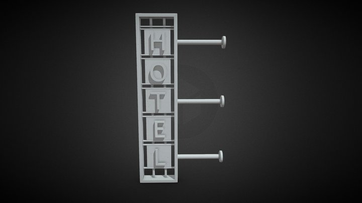Hotel Signboard – Modèle 3D gratuit STL