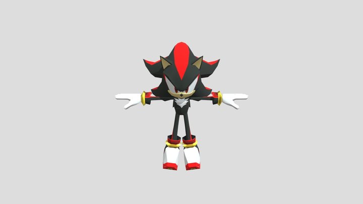 Shadow The Hedgehog 3D Model