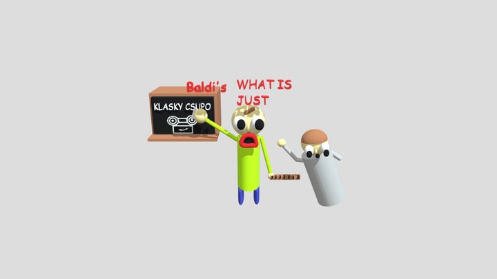 Baldi's Basics Baldi And Principal 3D Model