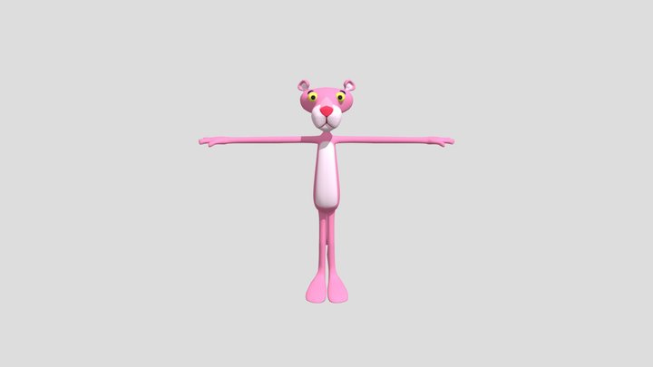 Pantera Rosa 3D Model