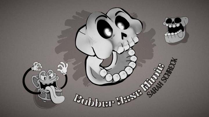 Mimic Rubber Hose Skull 3D Model