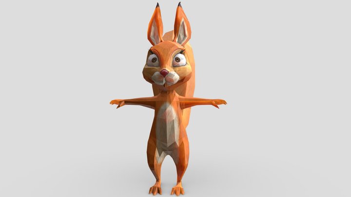 Маша и медведь белка/Masha and the Bear squirrel 3D Model