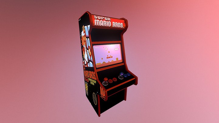 Super Mario Bros Arcade 3D Model