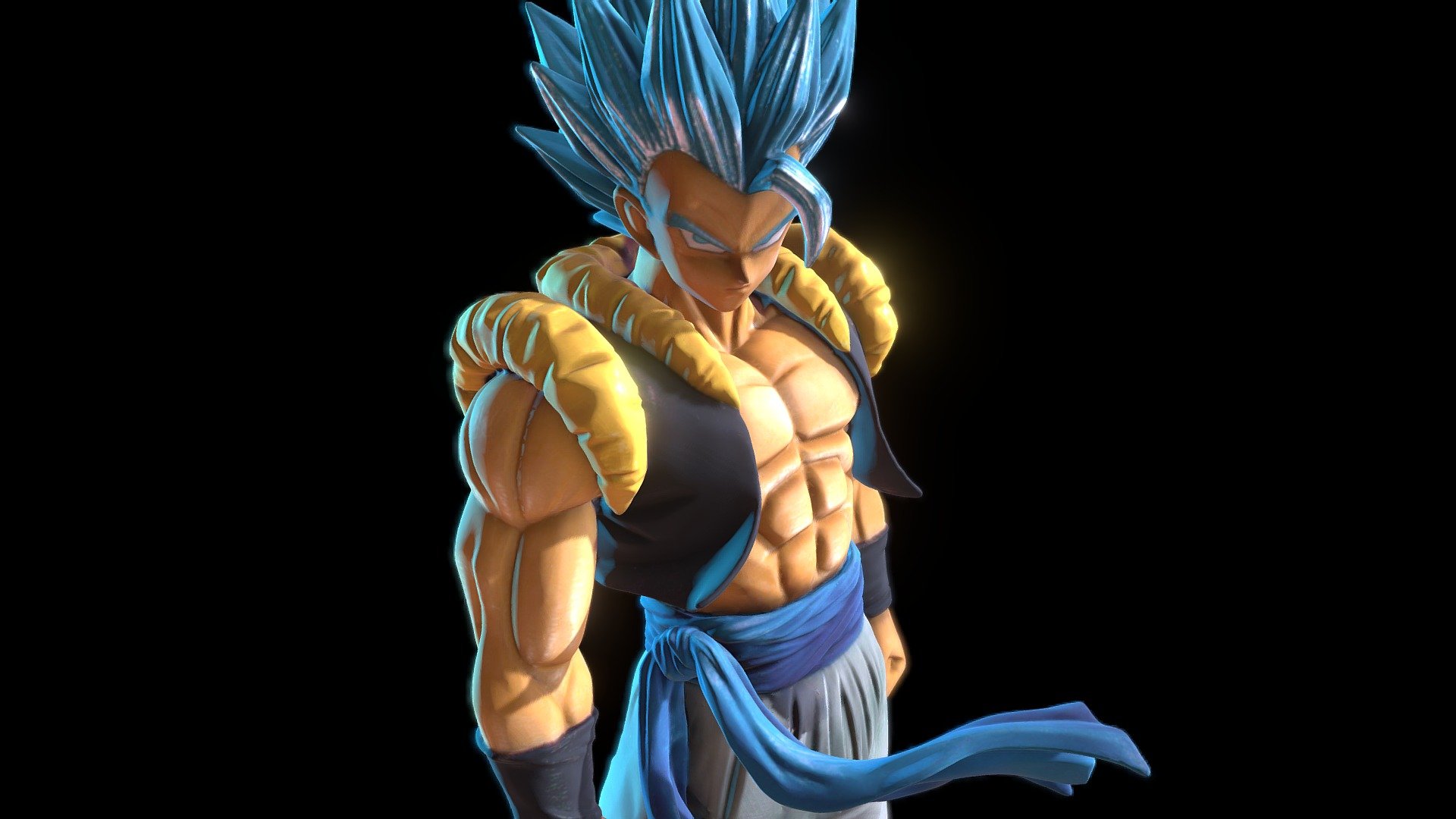 3D file Gogeta Blue Evolution 🦸・3D print model to download・Cults