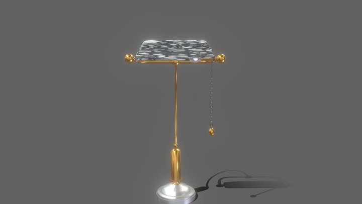 Vintage-Style Table Lamp with Pull Chain