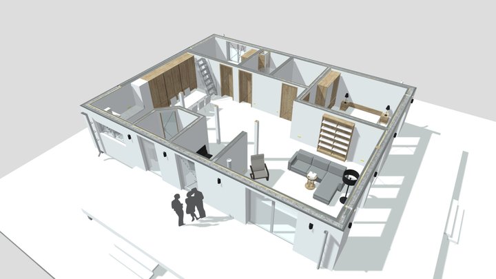 Дом для Юлии в Vanberry_планировка 3D Model