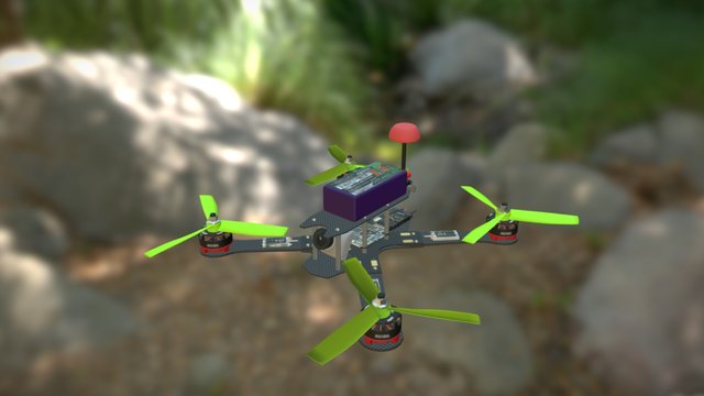 TSX250 Racing Drone - Stanton Frames 3D Model