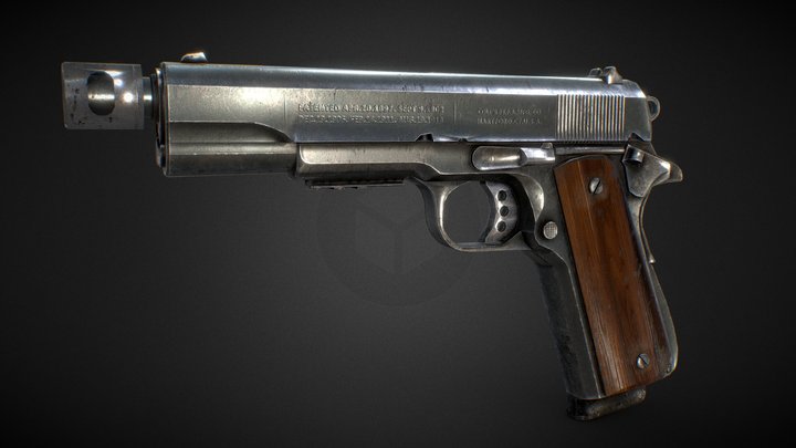 Colt M1911 - Recoil Compensator – Free 3D Model STL