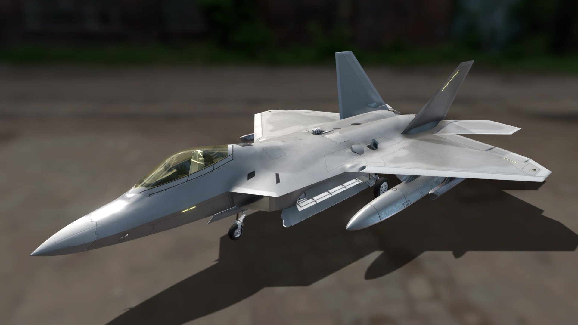 F-22A Raptor - 3D model by BorisBC [895e7c9] - Sketchfab
