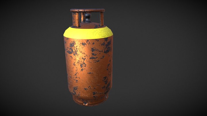 Gas-Cylinder 3D Model