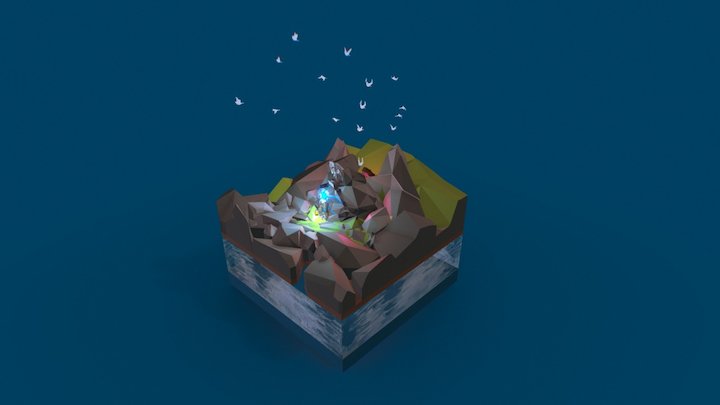 The Ancient Dungeon (Low Poly) 3D Model