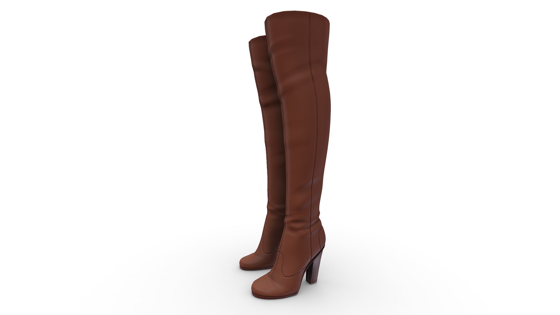 Female High Heels Thigh Boots - Buy Royalty Free 3D model by 3dia ...