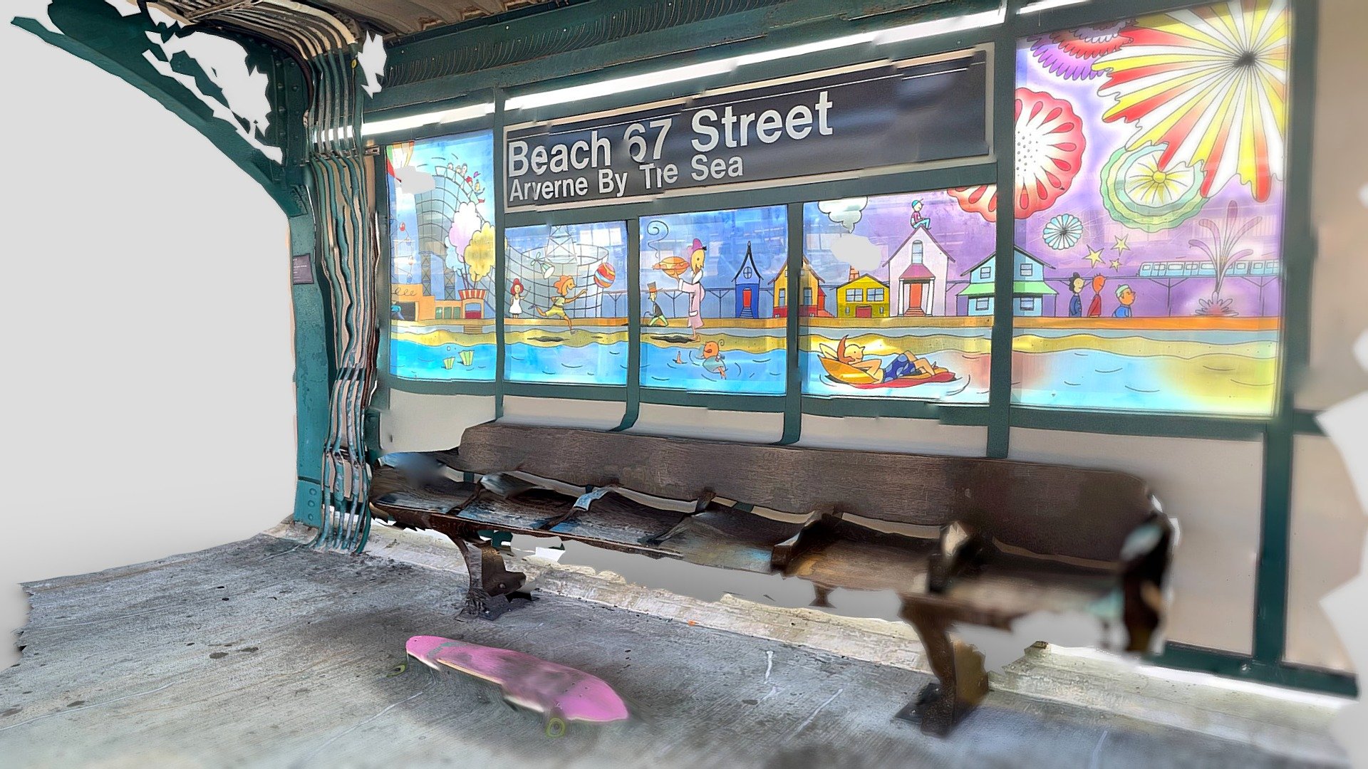 Beach 67 subway stop - Polycam