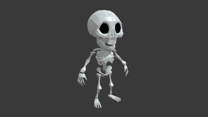 Skeleton - LowPoly Character 3D Model