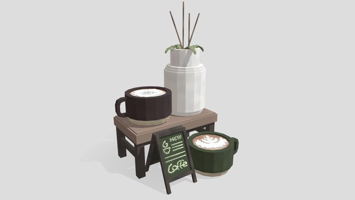 Minecraft - Cappuccino's cups 3D Model