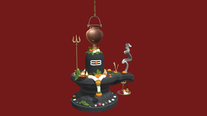 Mahadev Shiv Lingum C4d