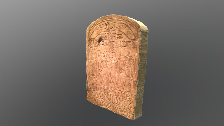 14 Stela of Pharaoh Seheqenre Sankhptahi 3D Model