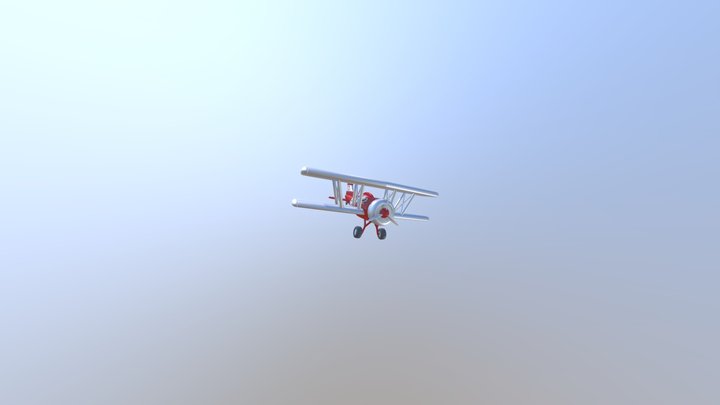 Tails' BiPlane from Sonic the hedgehog 2 3D Model